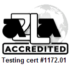 Accredited by A2LA