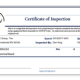 sample preview of a lab inspection certificate