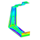 deviation analysis preview of a metal gutter clip