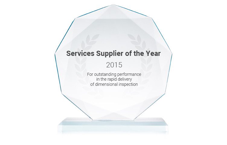 dimensional inspection services supplier of the year